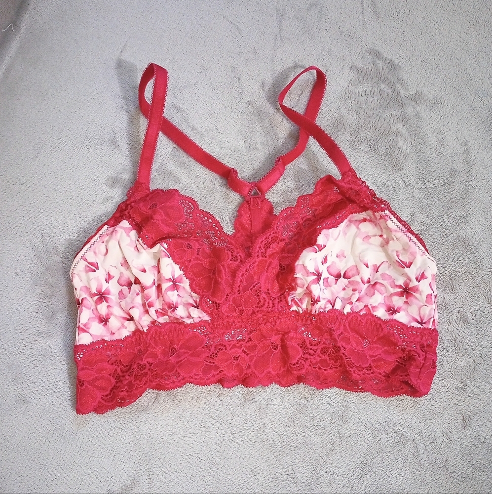 Adore me Pink Floral & Lace Bralet L 34 / 36